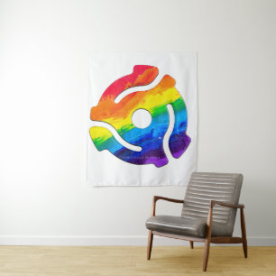 Tapiz Vibrante de adaptador de registro de 45 RPM de plá