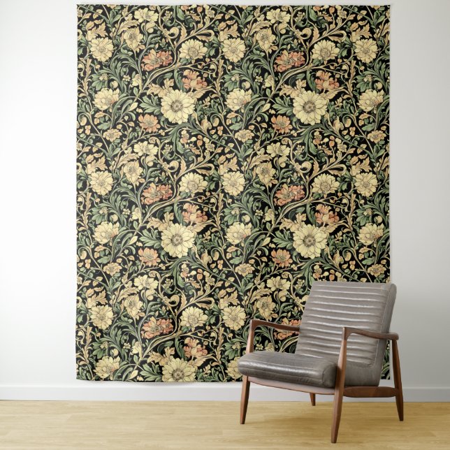Tapiz Victorian-style floral pattern  (In situ)