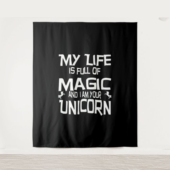 Tapiz vida en unicornio (Anverso)