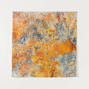 Tapiz Vieja textura de óxido. Borde del fondo metalizado