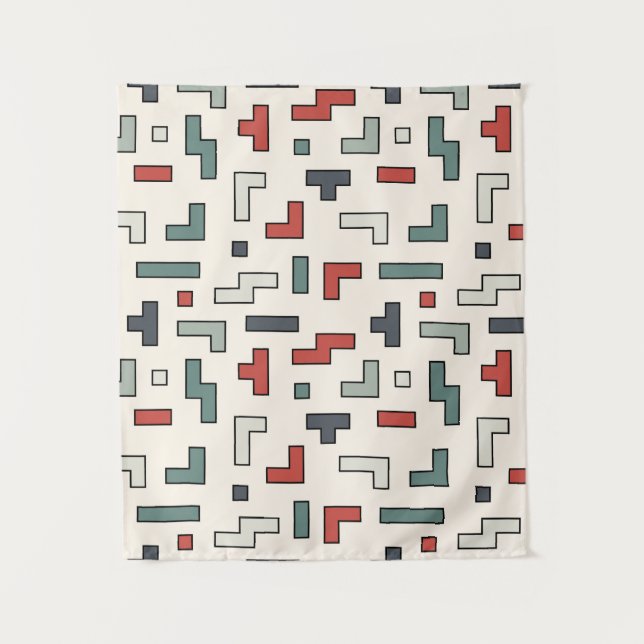 Tapiz Viejo cuadrado de videojuegos sin problemas, fondo (Anverso)