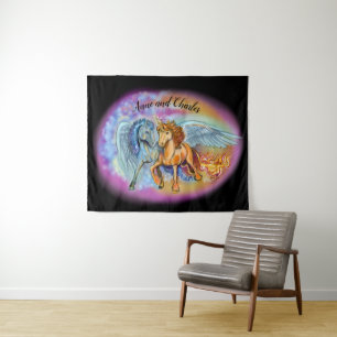 Tapiz Viento y llama, Pegasus y Unicornio