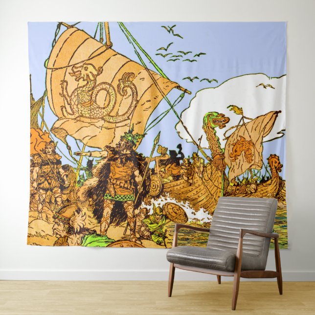 Tapiz Vikings (In situ (horizontal))