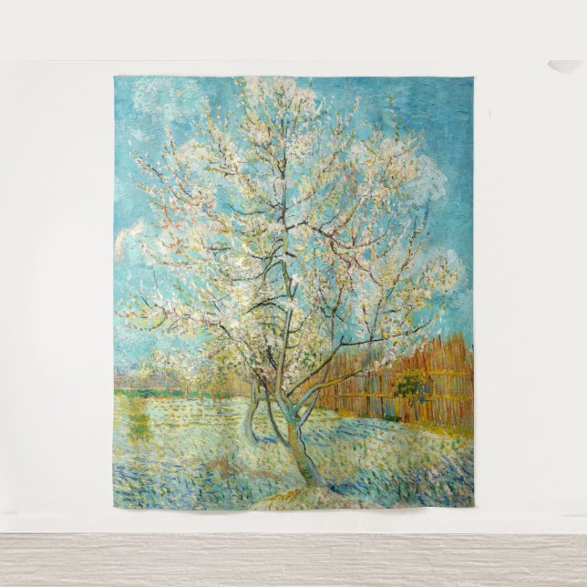 Tapiz Vincent van Gogh - Árbol rosa en flor (Anverso)