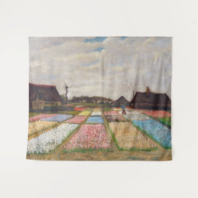 Tapiz Vincent van Gogh - Camas de flores en Holanda (Anverso (horizontal))