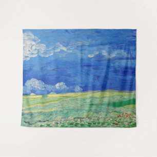 Tapiz Vincent van Gogh - Campos de trigo bajo nubes de t