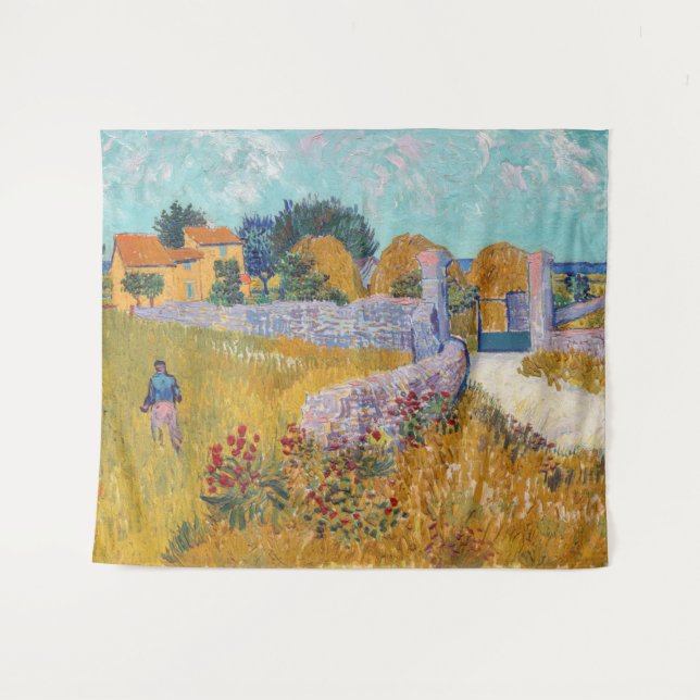 Tapiz Vincent van Gogh - Casa de campo en Provenza (Anverso (horizontal))