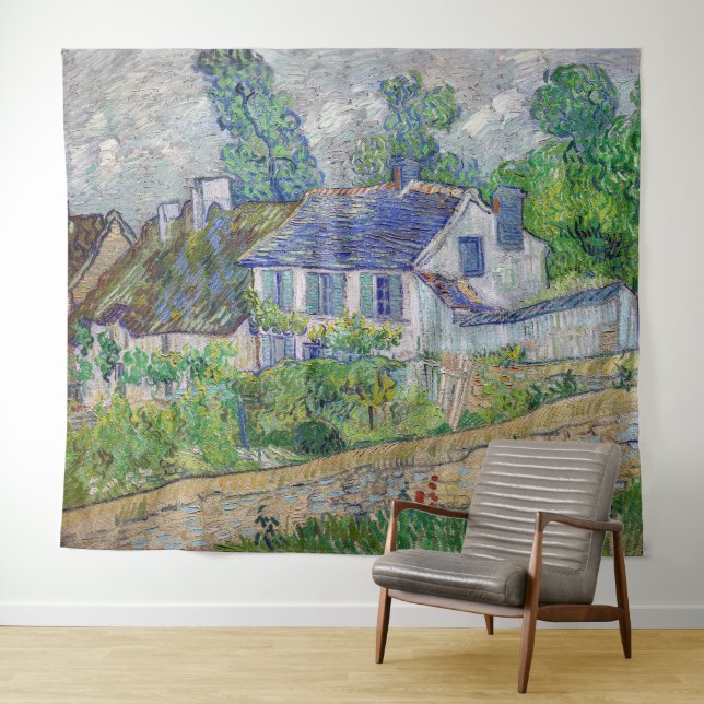Tapiz Vincent van Gogh - Casas en Auvers (In situ (horizontal))