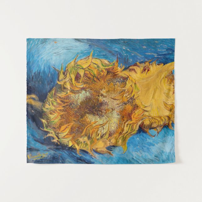 Tapiz Vincent van Gogh - Dos girasoles cortados (Anverso (horizontal))