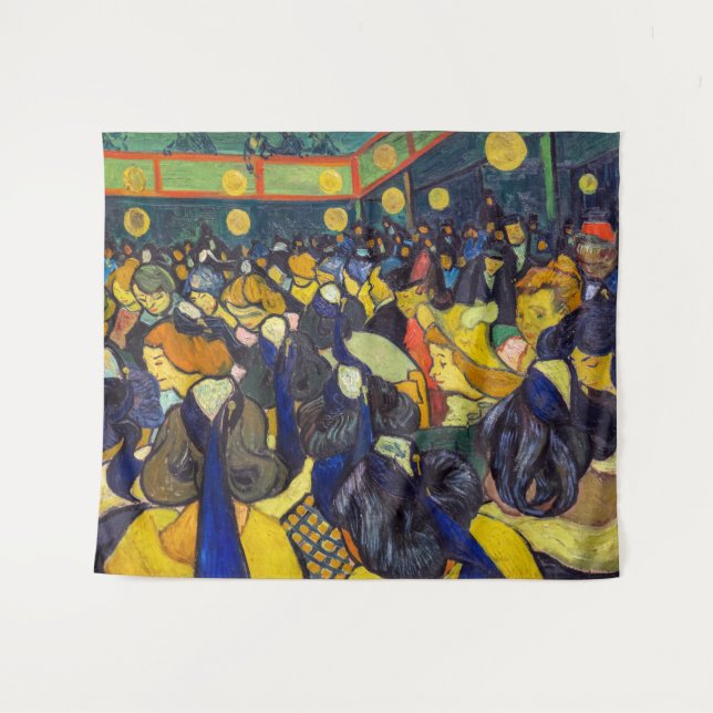 Tapiz Vincent van Gogh - El salón de baile de Arles (Anverso (horizontal))