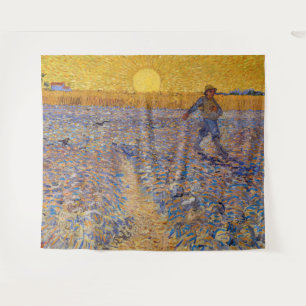 Tapiz Vincent van Gogh - El sembrador con el sol ponient
