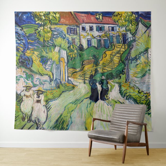 Tapiz Vincent van Gogh - Escalera en Auvers (In situ (horizontal))