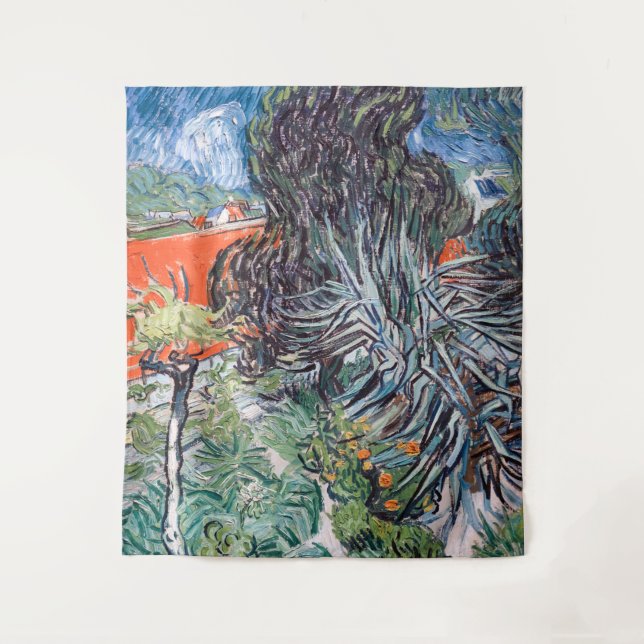 Tapiz Vincent van Gogh - Jardín del Médica Gachet (Anverso)