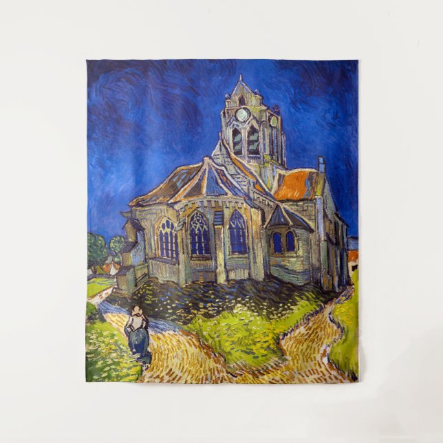 Tapiz Vincent van Gogh - La Iglesia de Auvers (Anverso)