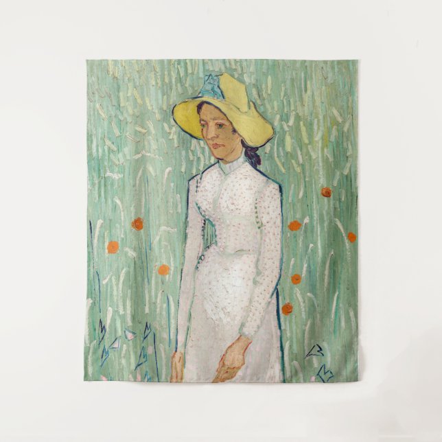 Tapiz Vincent van Gogh - Muchacha de Blanco (Anverso)