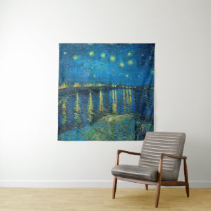 Tapiz Vincent Van Gogh Noche estrellada sobre el Ródano