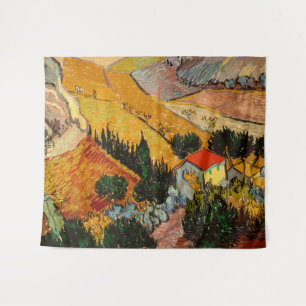 Tapiz Vincent van Gogh - Paisaje, Casa y Payaso