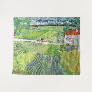 Tapiz Vincent van Gogh - Paisaje con Carruaje y Tren