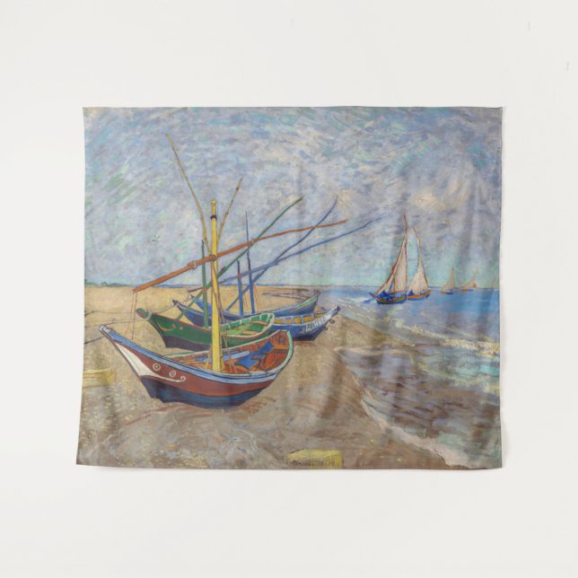Tapiz Vincent van Gogh - Pescadores en la playa (Anverso (horizontal))