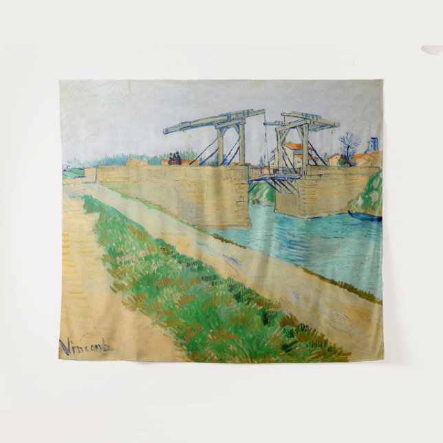 Tapiz Vincent van Gogh - Puente Langlois en Arles #2 (Anverso (horizontal))
