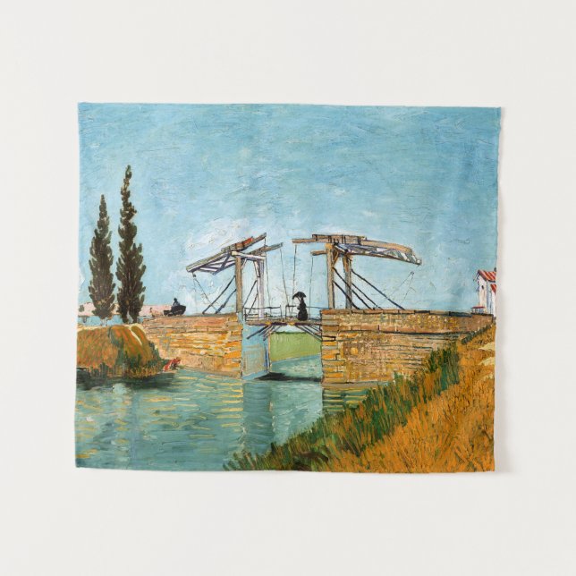 Tapiz Vincent van Gogh - Puente Langlois en Arles #3 (Anverso (horizontal))