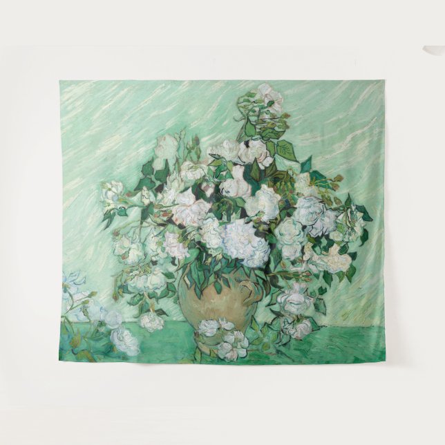 Tapiz Vincent van Gogh - Rosas (Anverso (horizontal))