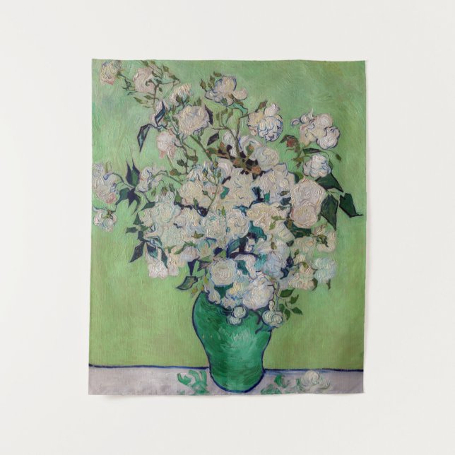 Tapiz Vincent van Gogh - Rosas (Anverso)