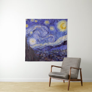 Tapiz Vincent Van Gogh Starry Night Vintage Bella Artes