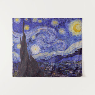 Tapiz Vincent Van Gogh Starry Night Vintage Bella Artes