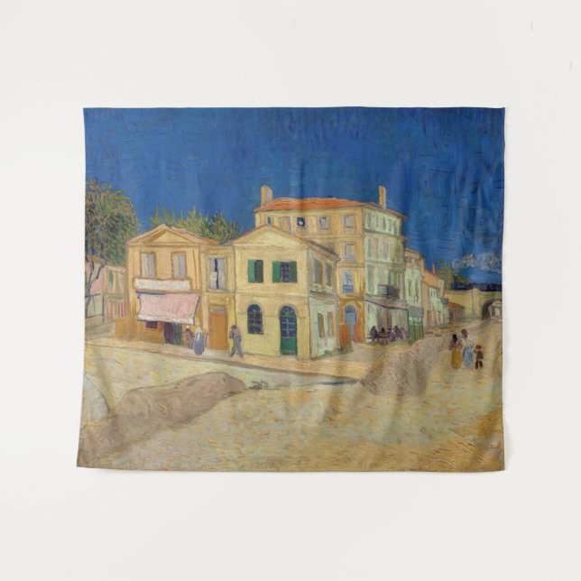Tapiz Vincent van Gogh - The Yellow House / The Street (Anverso (horizontal))