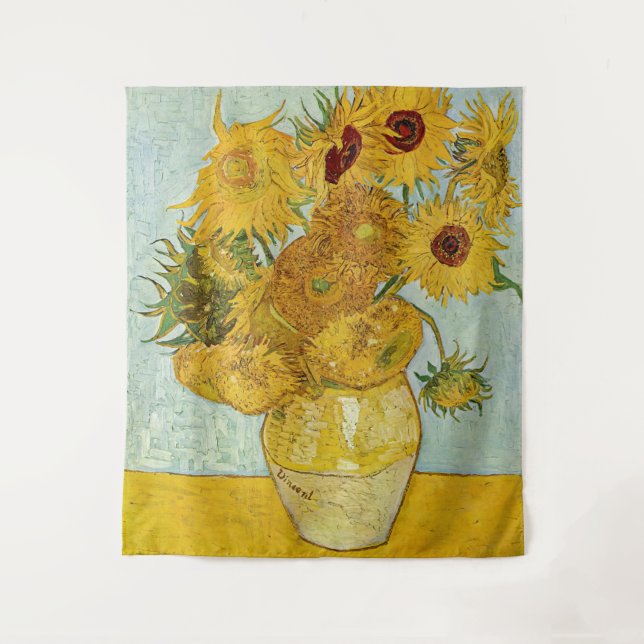 Tapiz Vincent Van Gogh - Vase con doce girasoles (Anverso)