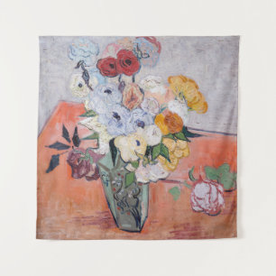 Tapiz Vincent van Gogh - Vase con Rosas y anemones
