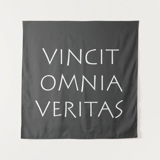 Tapiz Vincit omnia veritas (Anverso)