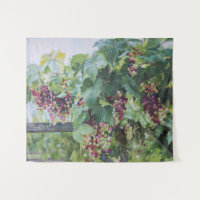 Viñedo del Valle del Loira – Pintura de Uvas Franc