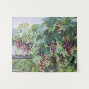 Tapiz Viñedo del Valle del Loira – Pintura de Uvas Franc