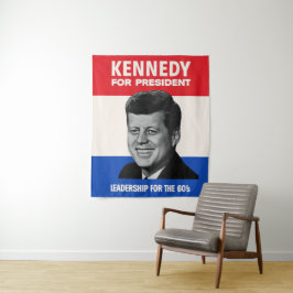 Tapiz Viñeta JFK Kennedy para la campaña presidencial de