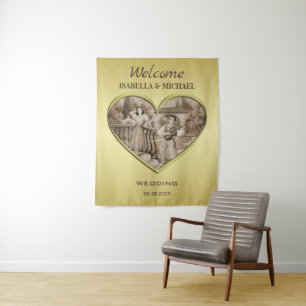 Tapiz Viñeta Romance, hombre y mujer, oro