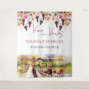 Tapiz Vino antes de votos regalo personalizado para duch