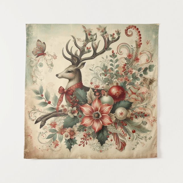 Tapiz Vintage Christmas Tapestry (Anverso)