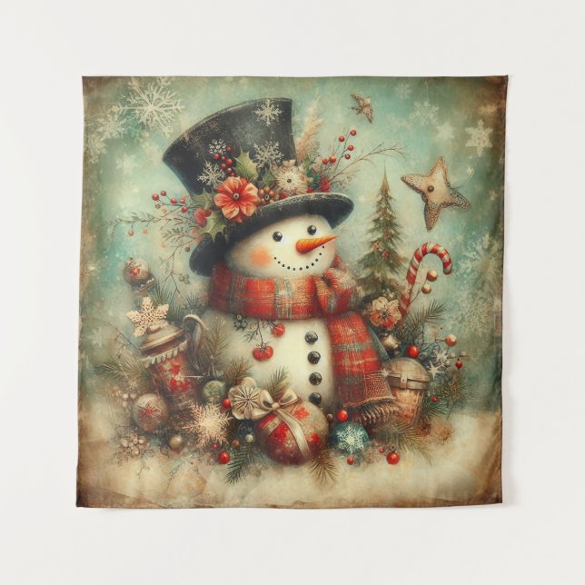 Tapiz Vintage Christmas Tapestry (Anverso)