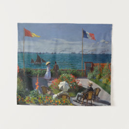 Tapiz Vintage Claude Monet Terrasse a Sainte-Adresse