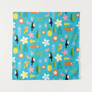 Tapiz Vintage de Hawaii Toucan