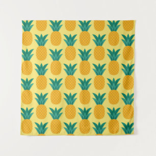Tapiz Vintage de piña: Frutísimo patrón delgado.