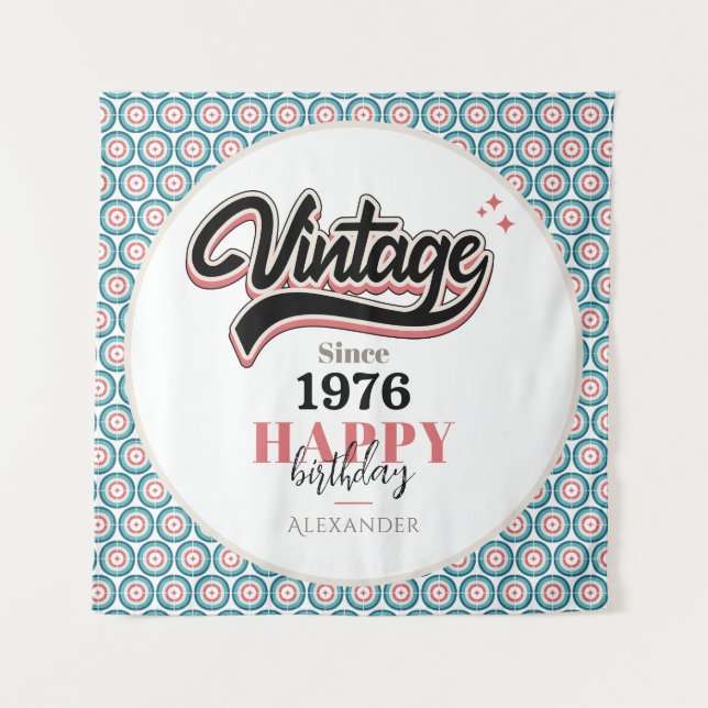 Tapiz Vintage desde 1976 (Anverso)