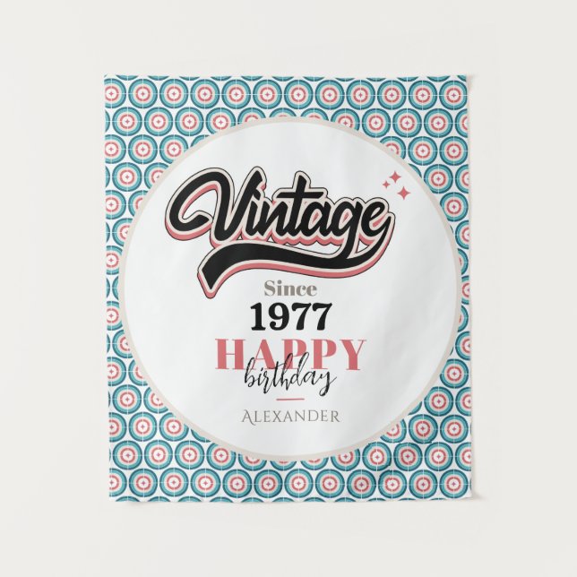 Tapiz Vintage desde 1977 (Anverso)