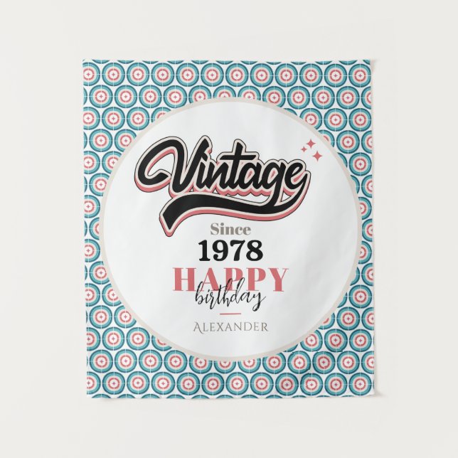 Tapiz Vintage desde 1978 (Anverso)