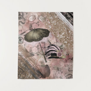 Tapiz Vintage Grunge Steampunk Glam Gorra victoriano