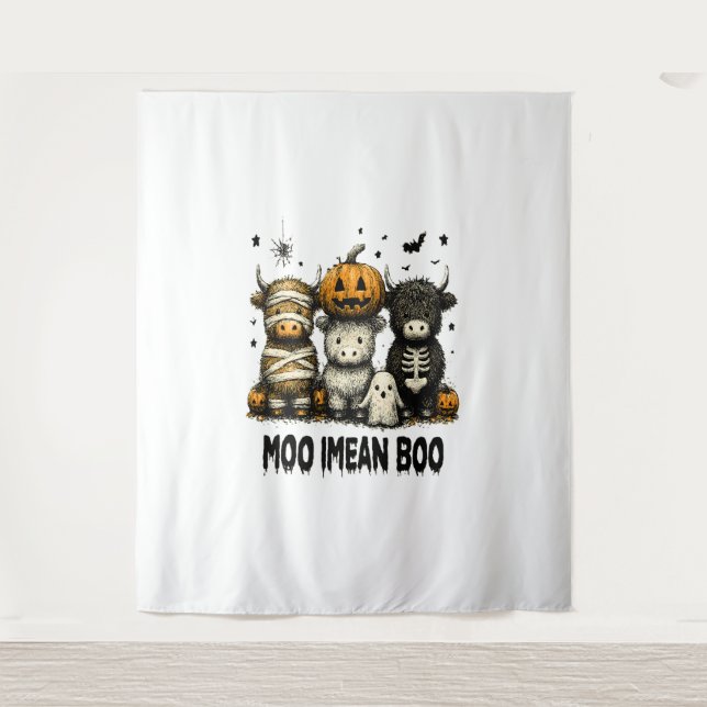 Tapiz Vintage Halloween Bull Sheet (Anverso)