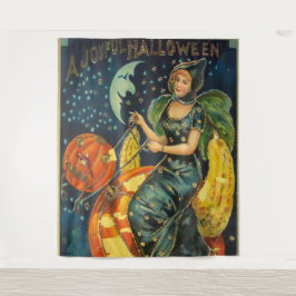 Tapiz Vintage Halloween Witch Poster