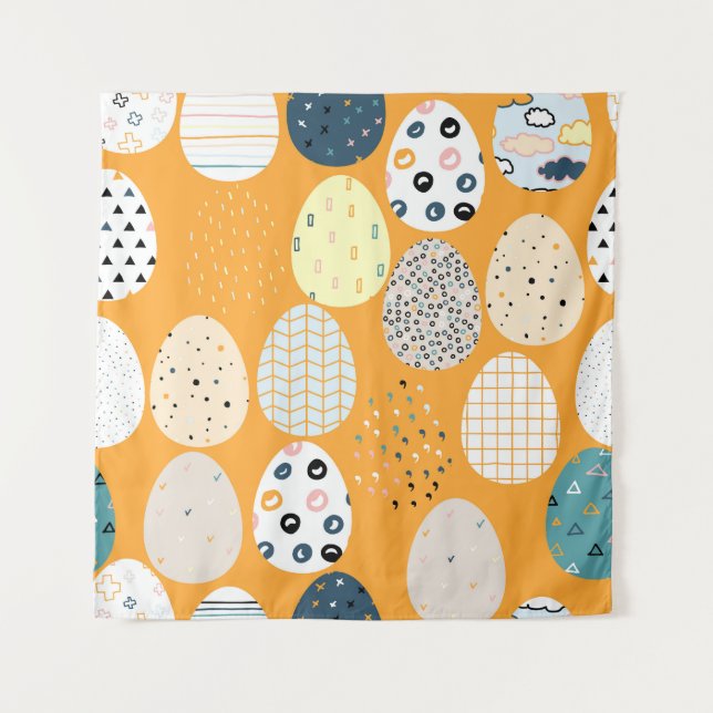 Tapiz Vintage Happy Easter Scandinaviary Design (Anverso)